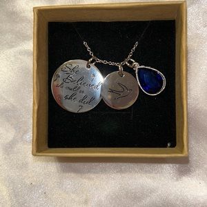 September birthstone necklace